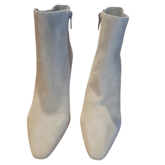 NWT Vince Camuto Ambind Almond Beige Suede Pointed Toe Stiletto Ankle Booties 9 - Picture 5 of 13